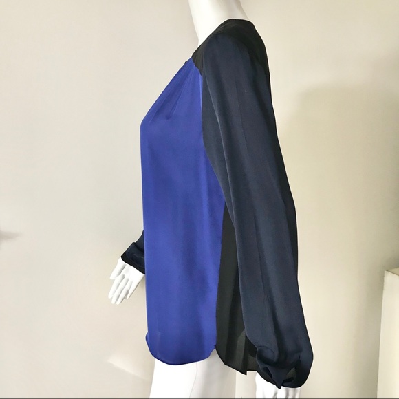 Elie Tahari Color Block 100% Silk Tunic M NWOT - Picture 5 of 8